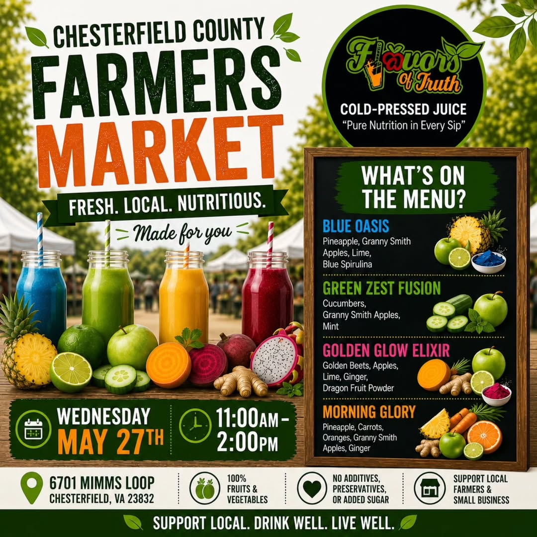 Every Wednesday at the Chesterfield County Farmers Market